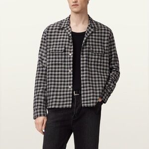 All Saints Horton Long Sleeve Shirt - Salem Black